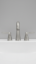 Illustration — Mitigeur de lavabo finition brossée